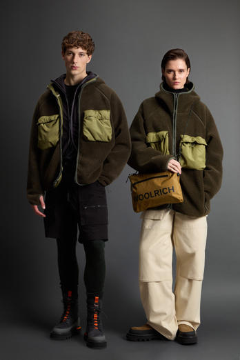 Hybrid Full-Zipper Hoodie Green photo 1 | Woolrich
