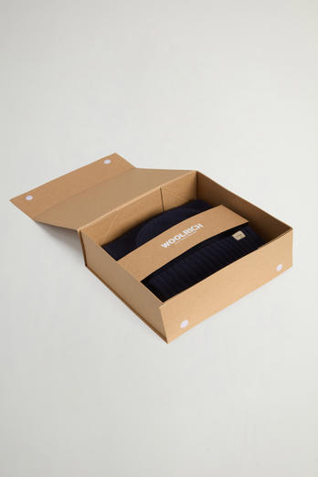 Gift Set with Wool-Blend Beanie and Scarf Blue photo 1 | Woolrich