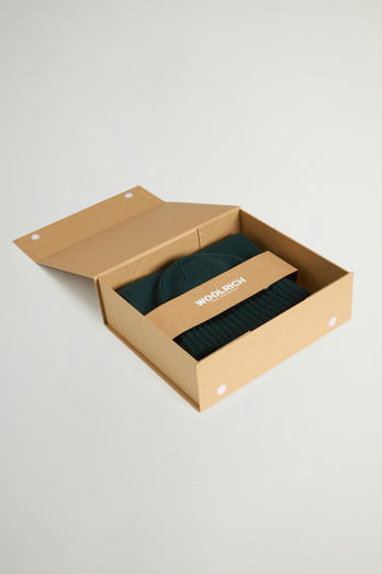 Gift Set with Wool-Blend Beanie and Scarf Green photo 1 | Woolrich
