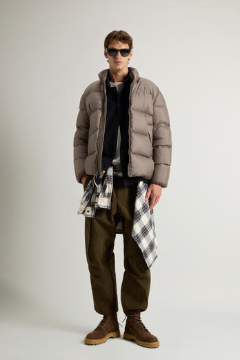 Cloud Down Jacket in Microfiber Brown photo 1 | Woolrich