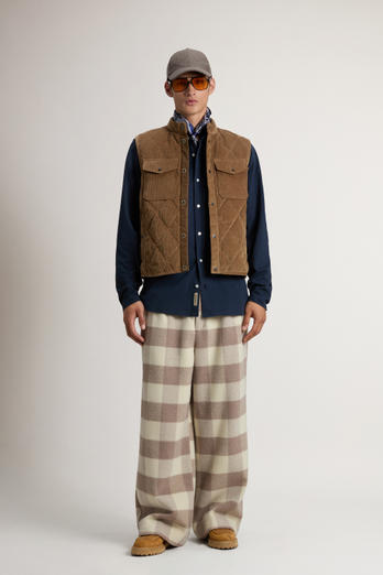 Corduroy Vest with Diamond Quilting Brown photo 1 | Woolrich