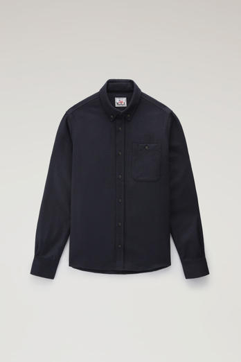 Trout Run Check Flannel Shirt in Wool Blend Black photo 1 | Woolrich