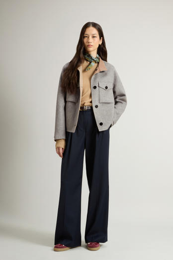 Wool-Blend Jacket Gray photo 1 | Woolrich
