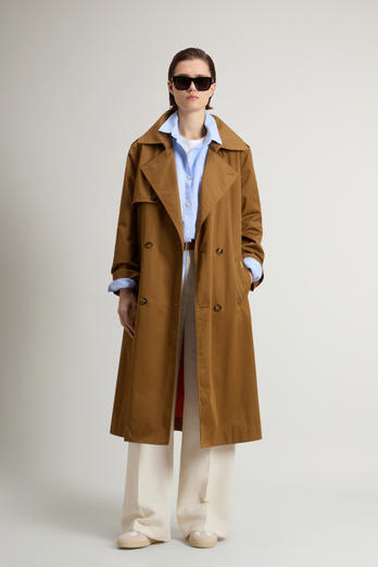 Trench Coat in Pure Cotton Brown photo 1 | Woolrich