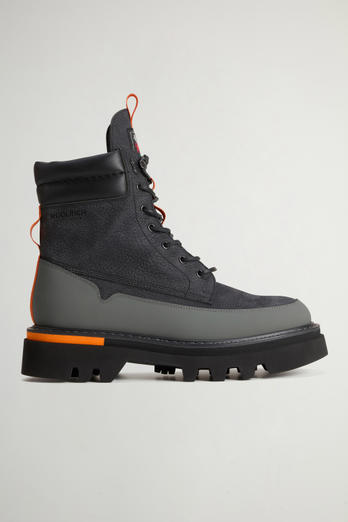 Ankle Boots in Tumbled Nubuck Leather by Todd Snyder Black photo 1 | Woolrich